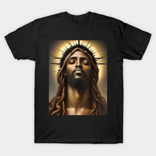 African American Jesus Christ in Prayer T-Shirt